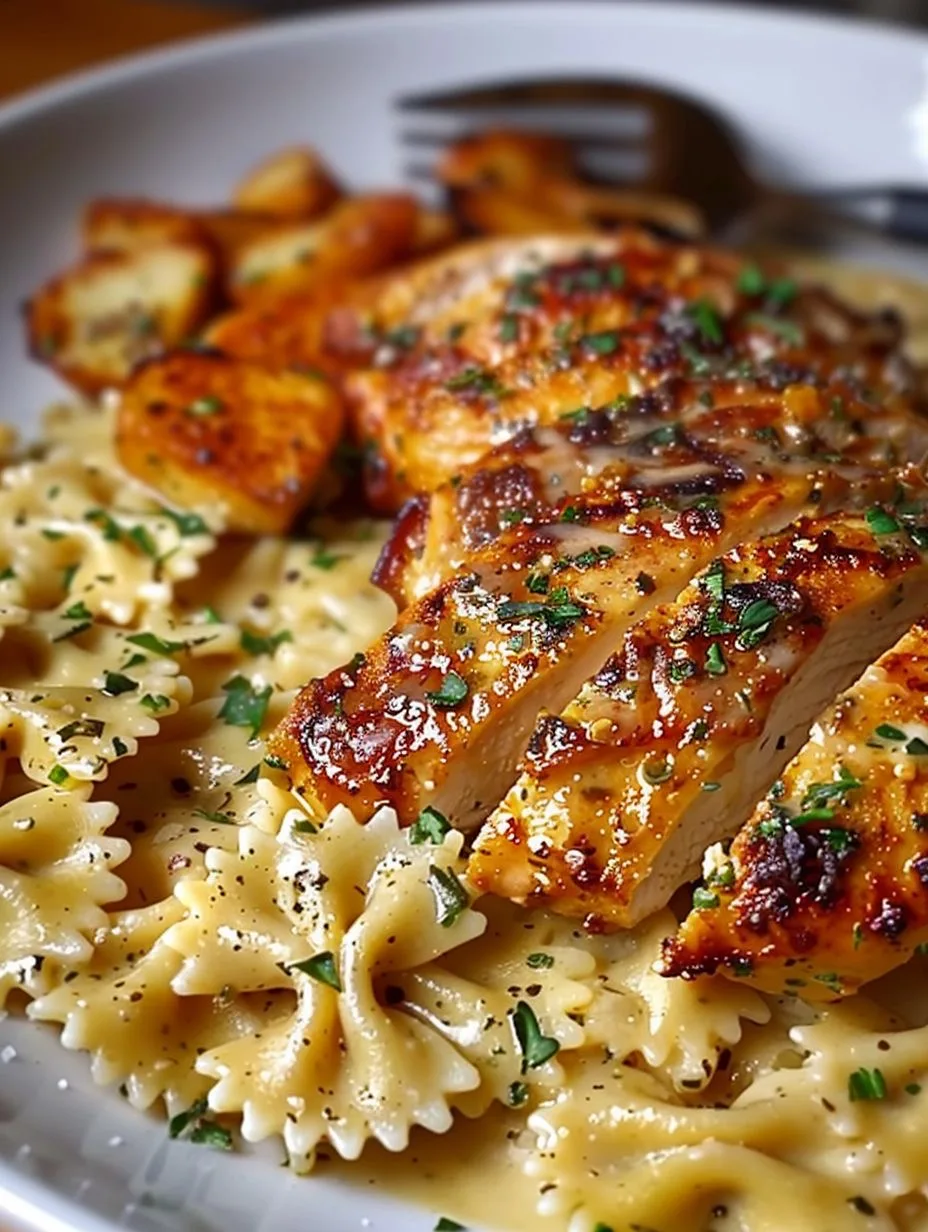 Farfalle di Chicken Cacciatore