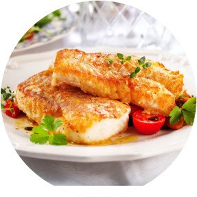 Fried fish fillet image